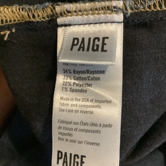 PAIGE VURDUGO BELOW THE BELLY MATERNITY JEANS - Picture 16 of 16